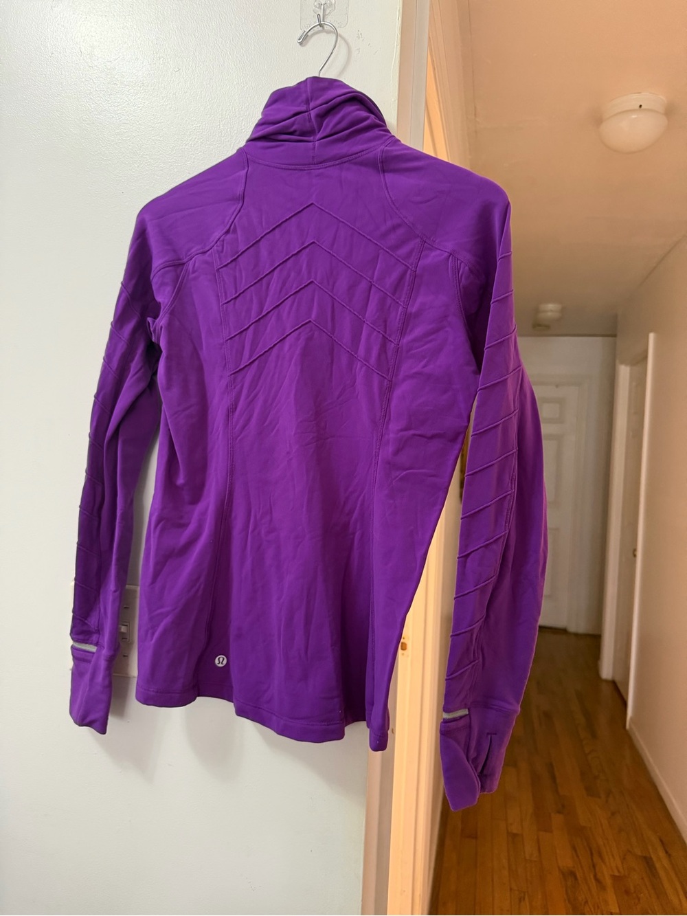 lululemon athletica Purple Chevron-Textured Athletic Jacket